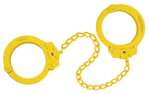 Peerless Handcuff Company, Fußfessel, Modell 703Y, gelbes finish