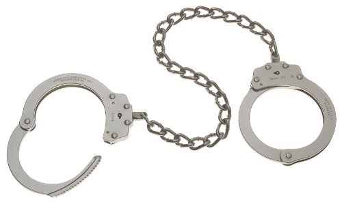 Peerless Handcuff Company, Fußfessel, Model 705, Oversize Leg Iron – Nickel finish